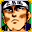 A headband, square-jawed and tough.