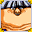 A broad, heavy face under a grey crop, with tiny close-set eyes.